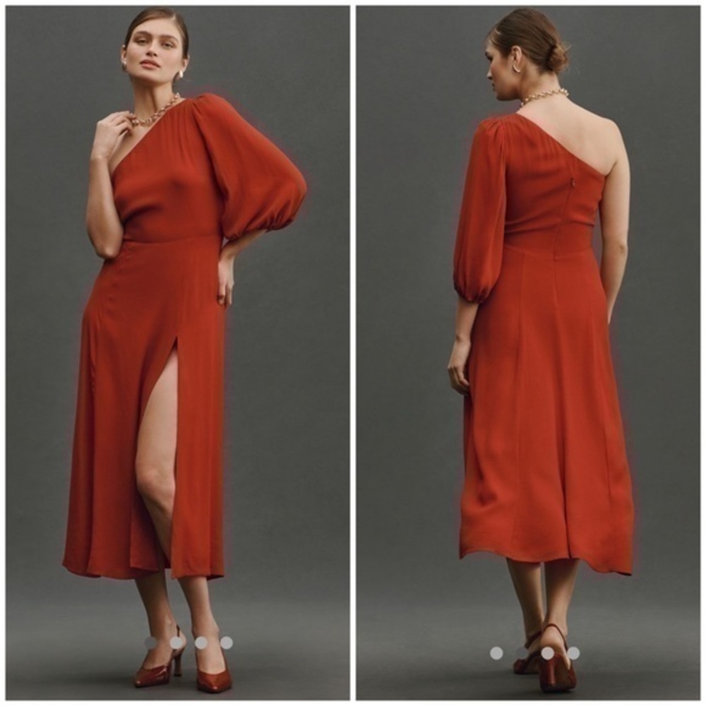 💋Reformation Lawrence one shoulder midi dress size 6
